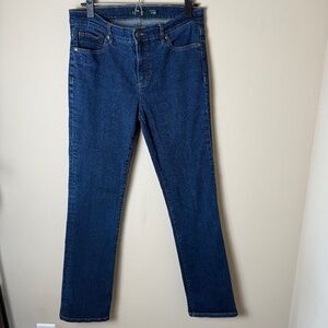 Lauren Ralph Lauren Jeans LRL Womens 8 Classic Straight Pants Dark Wash Stretch